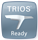 Trios logo. Labbet är trioscertifierat